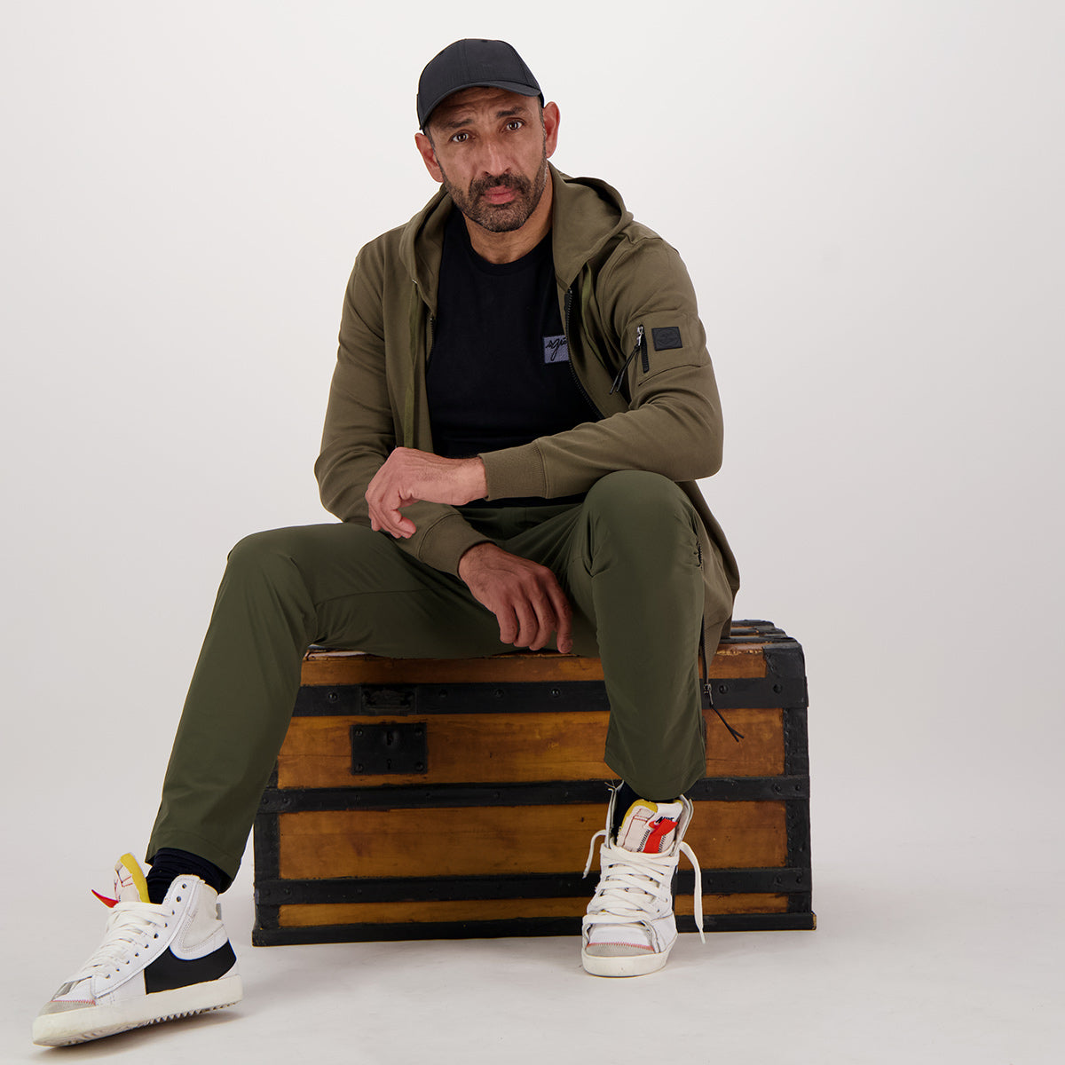 Veste à capuche Charles Kaki