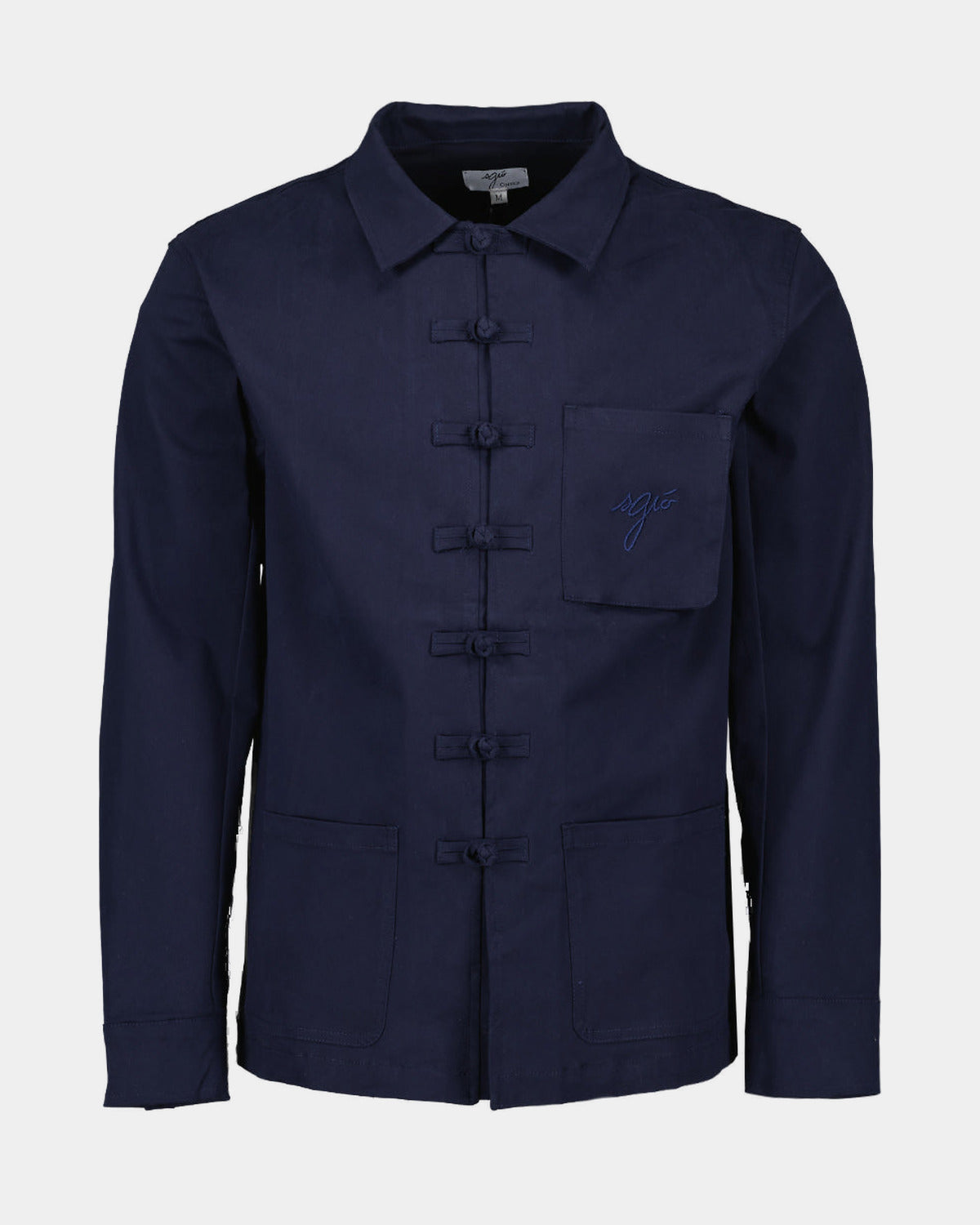 Bleu de chine bleu marine SGIÒ, vue de face sur fond clair