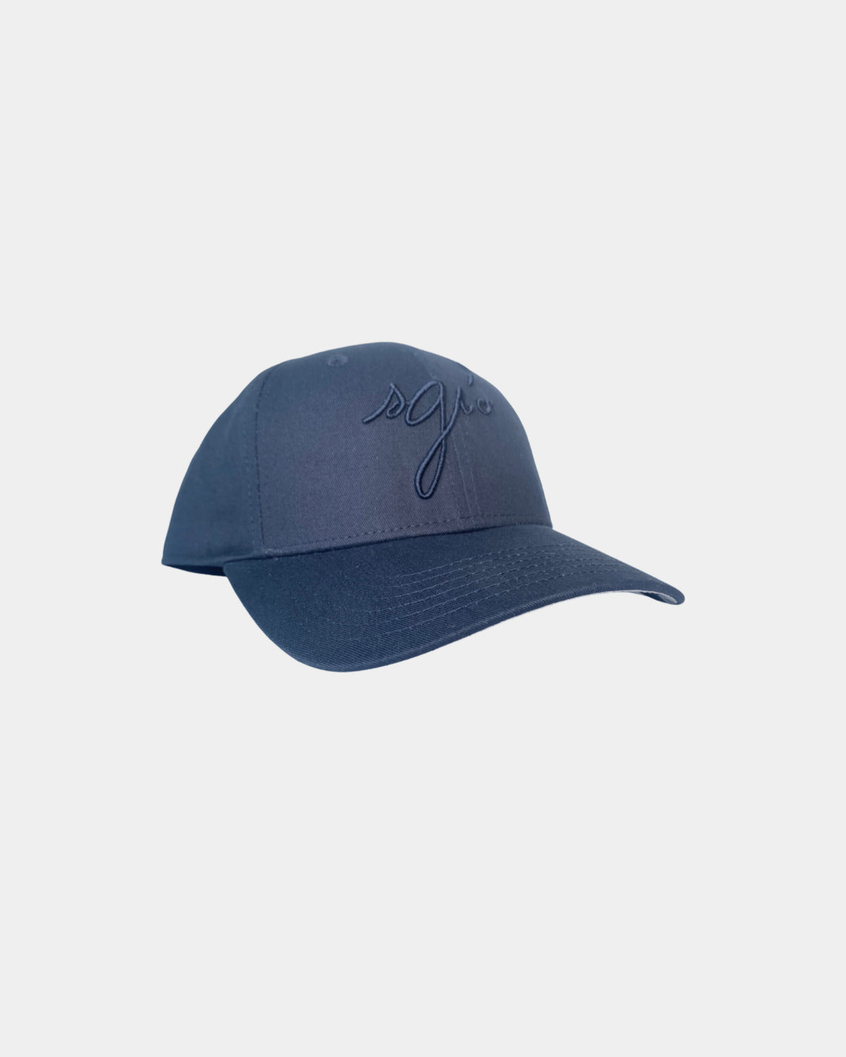 CASQUETTE BLEU MARINE COTON SGIO, vue de face sur fond clair