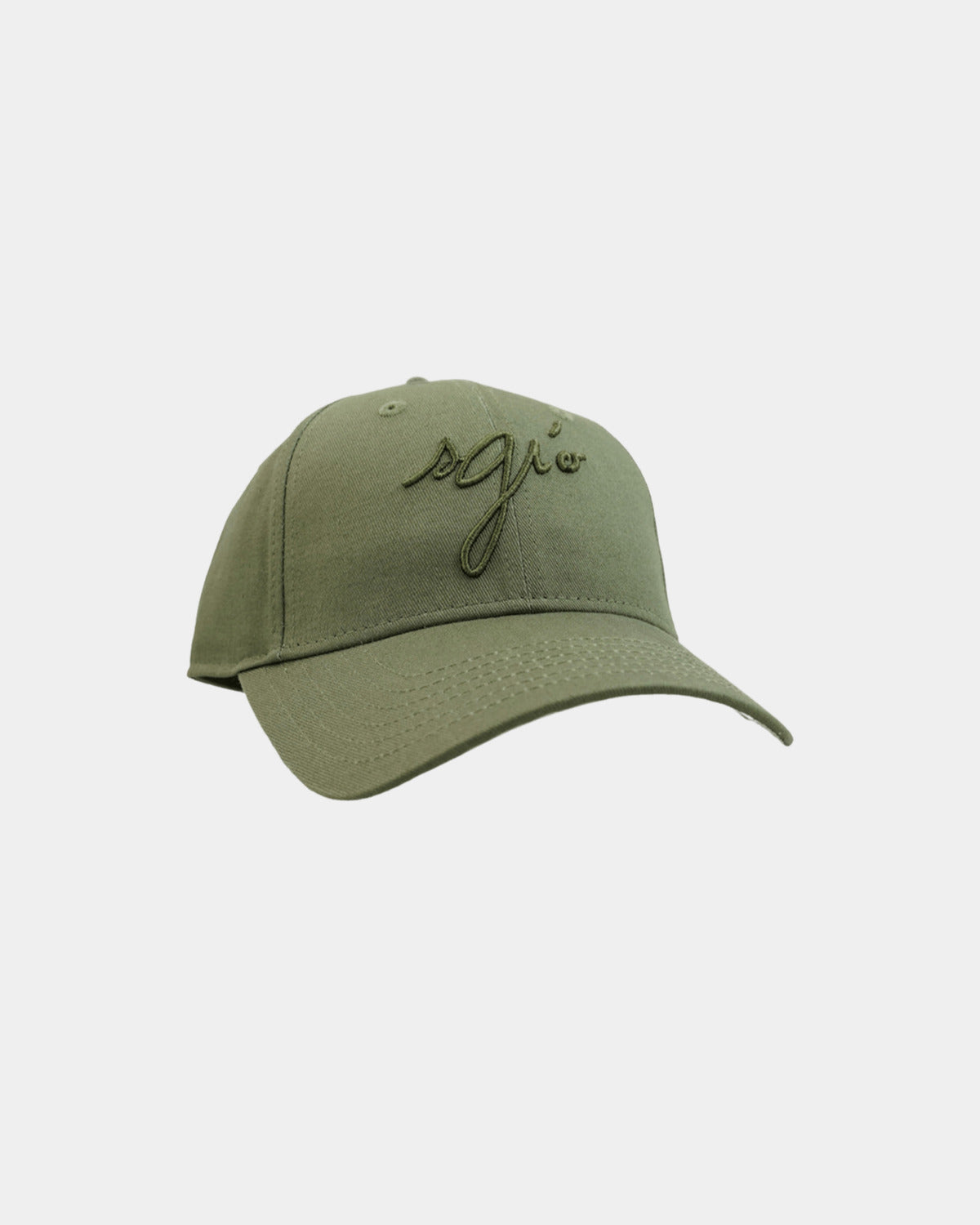 CASQUETTE KAKI COTON SGIO, vue de face sur fond clair
