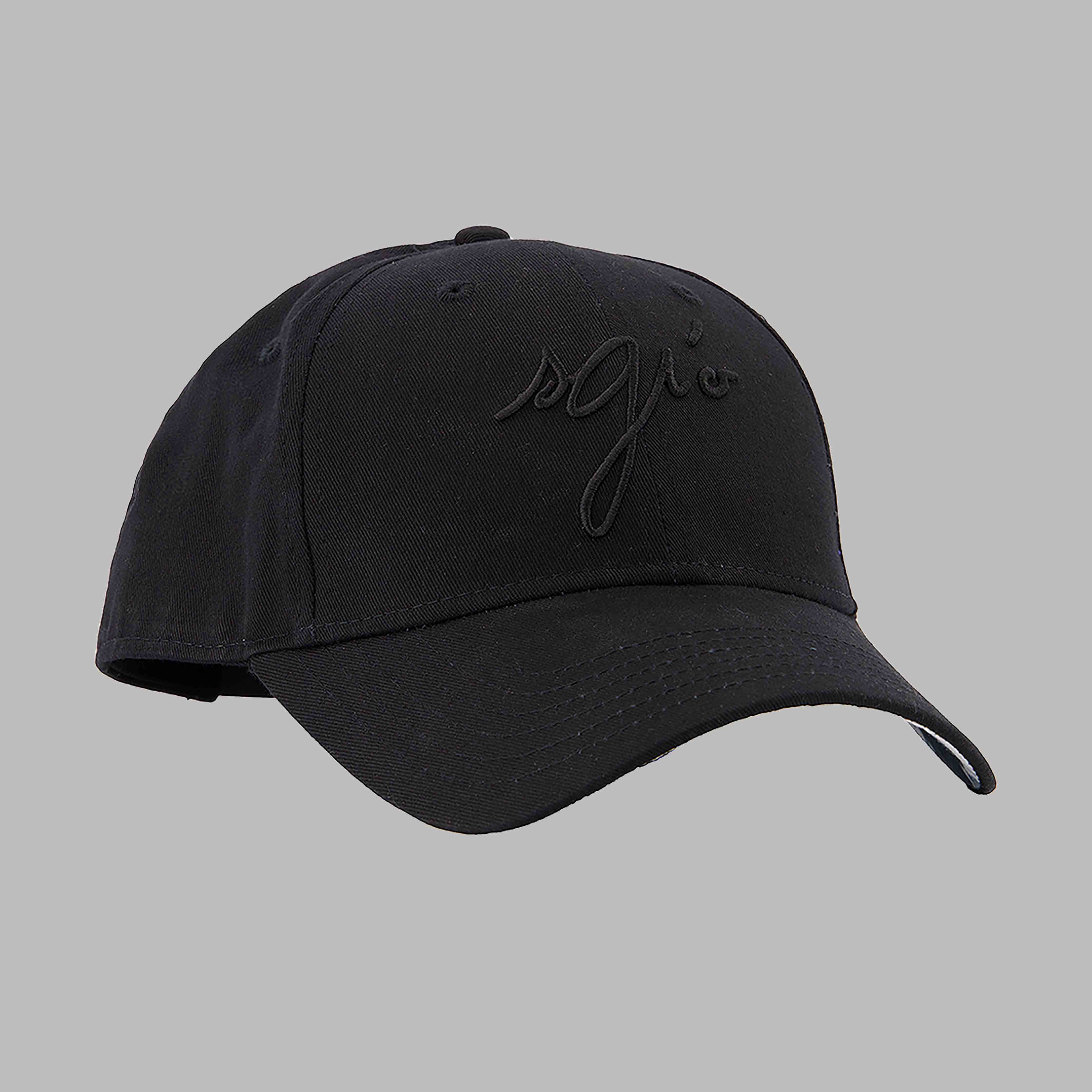 CASQUETTE COTON NOIR SGIO