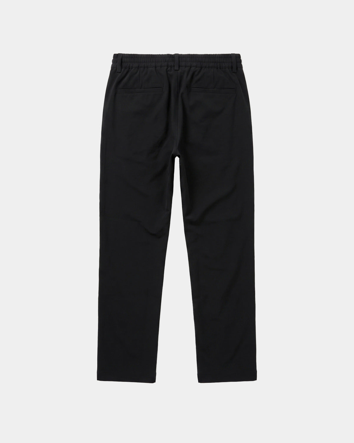 PANTALON LEON NOIR MAT, vue de dos sur fond clair