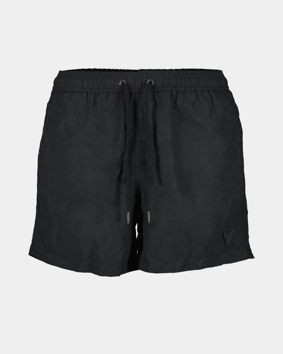SHORT DE BAIN NOIR, vue de face sur fond clair
