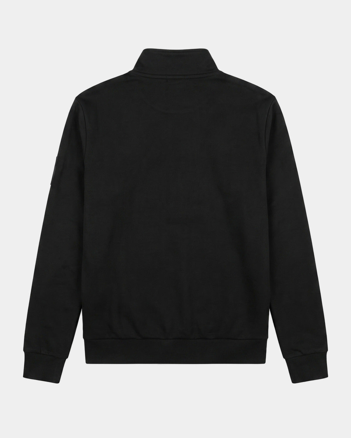 Sweat Sgio au col cheminé NOIR, vue de dos sur fond clair