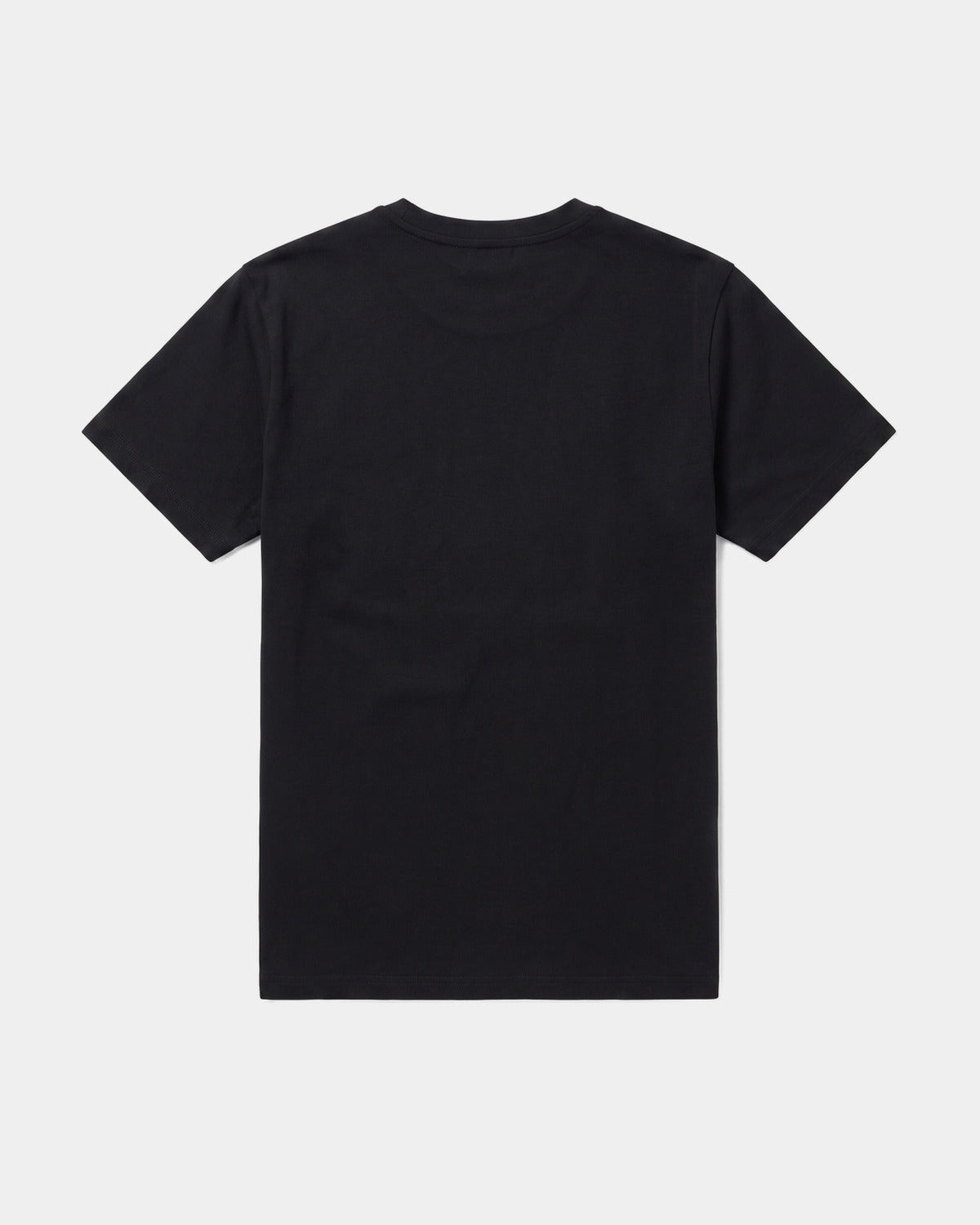 T-SHIRT CLASSIQUE NOIR, vue de dos sur fond clair