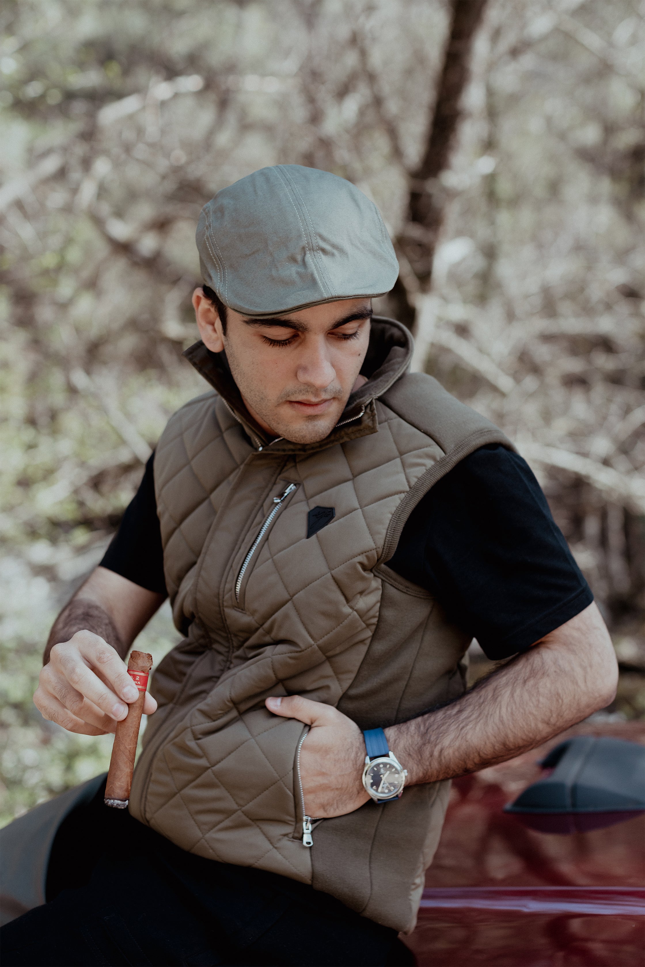 Doudoune Kaki "Caccia"