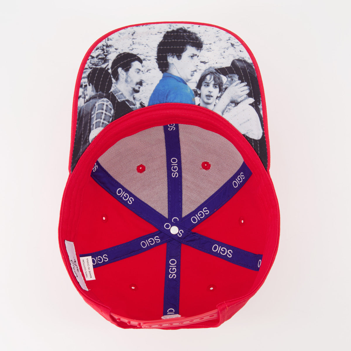 CASQUETTE ROUGE COTON SGIO