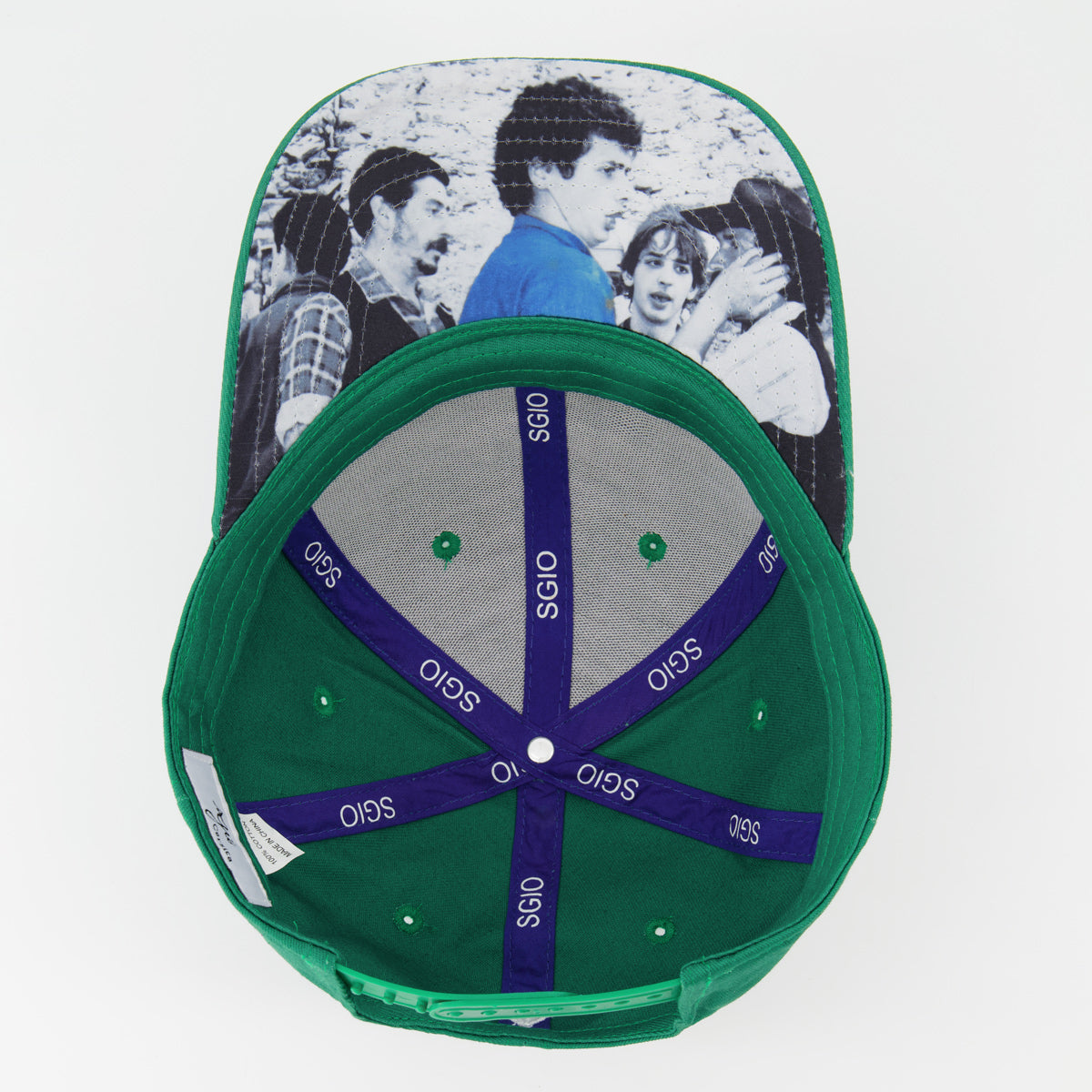 CASQUETTE VERT COTON SGIO