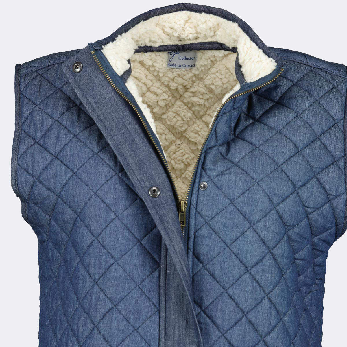 Veste matelassée en denim