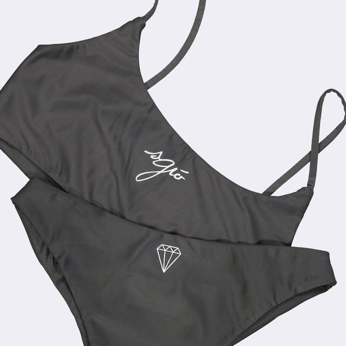 bikini gris deux pièces