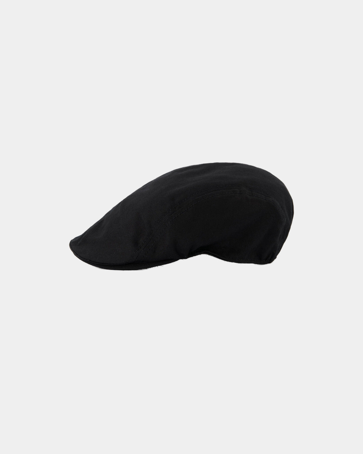 BÉRET CORSE EN COTON NOIR, vue de face sur fond clair