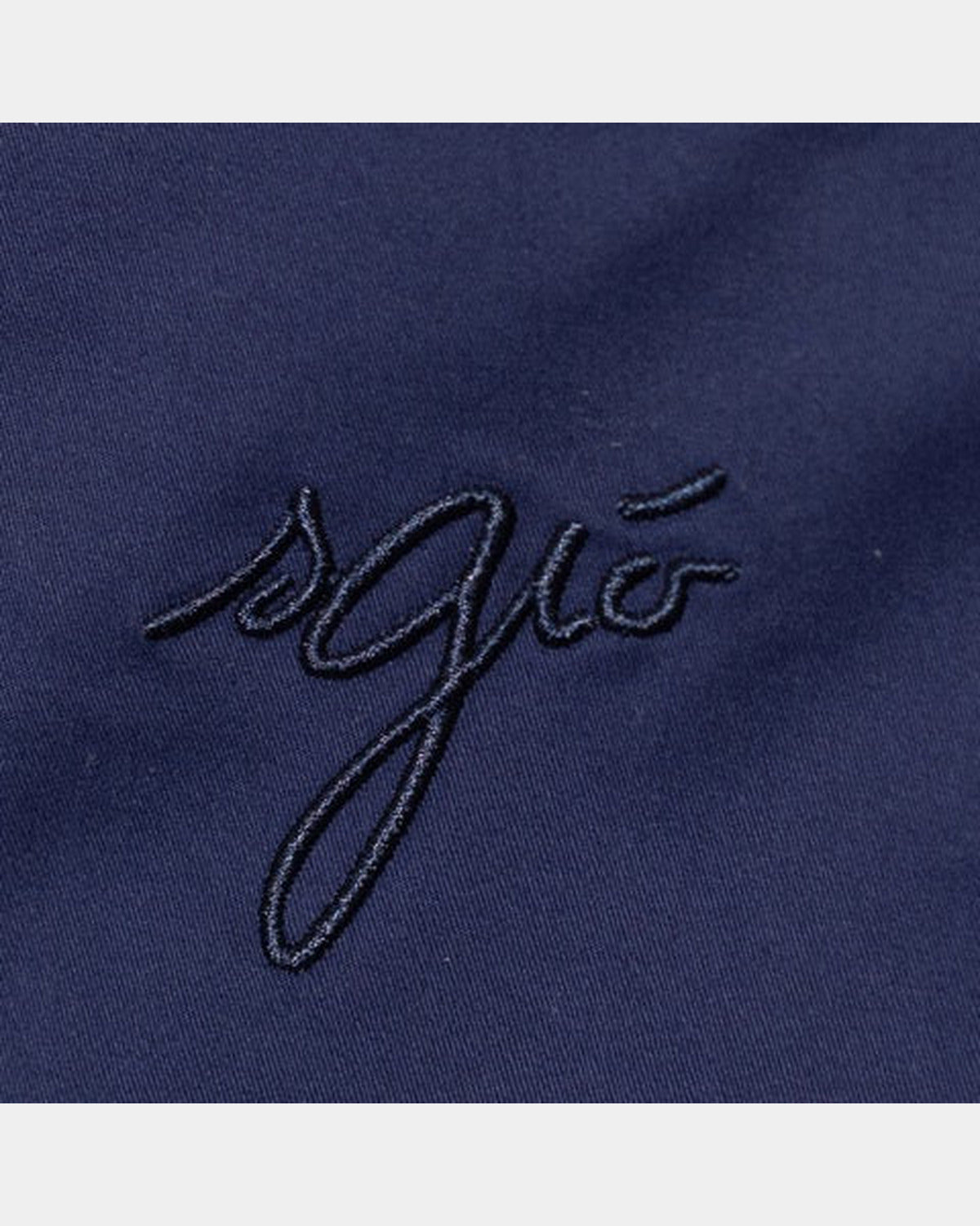 Bleu de chine indigo SGIÒ, détail de la matière et de la finition