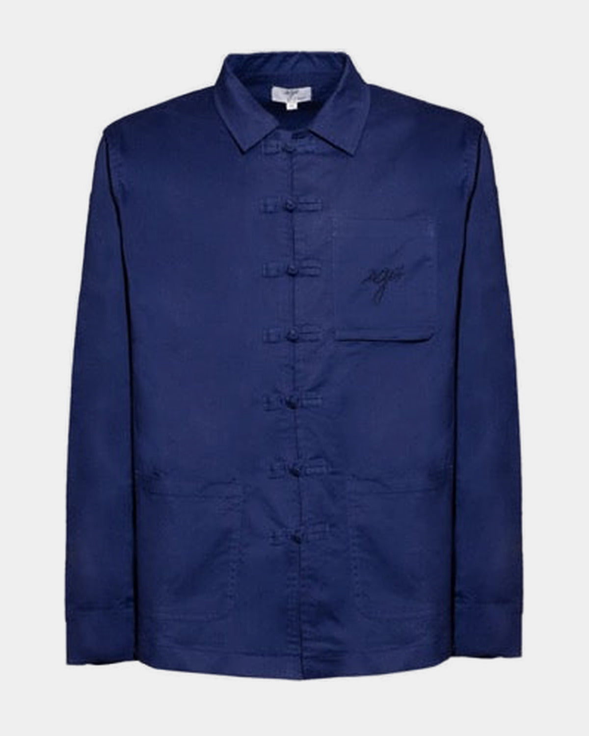 Bleu de chine indigo SGIÒ, vue de face sur fond clair
