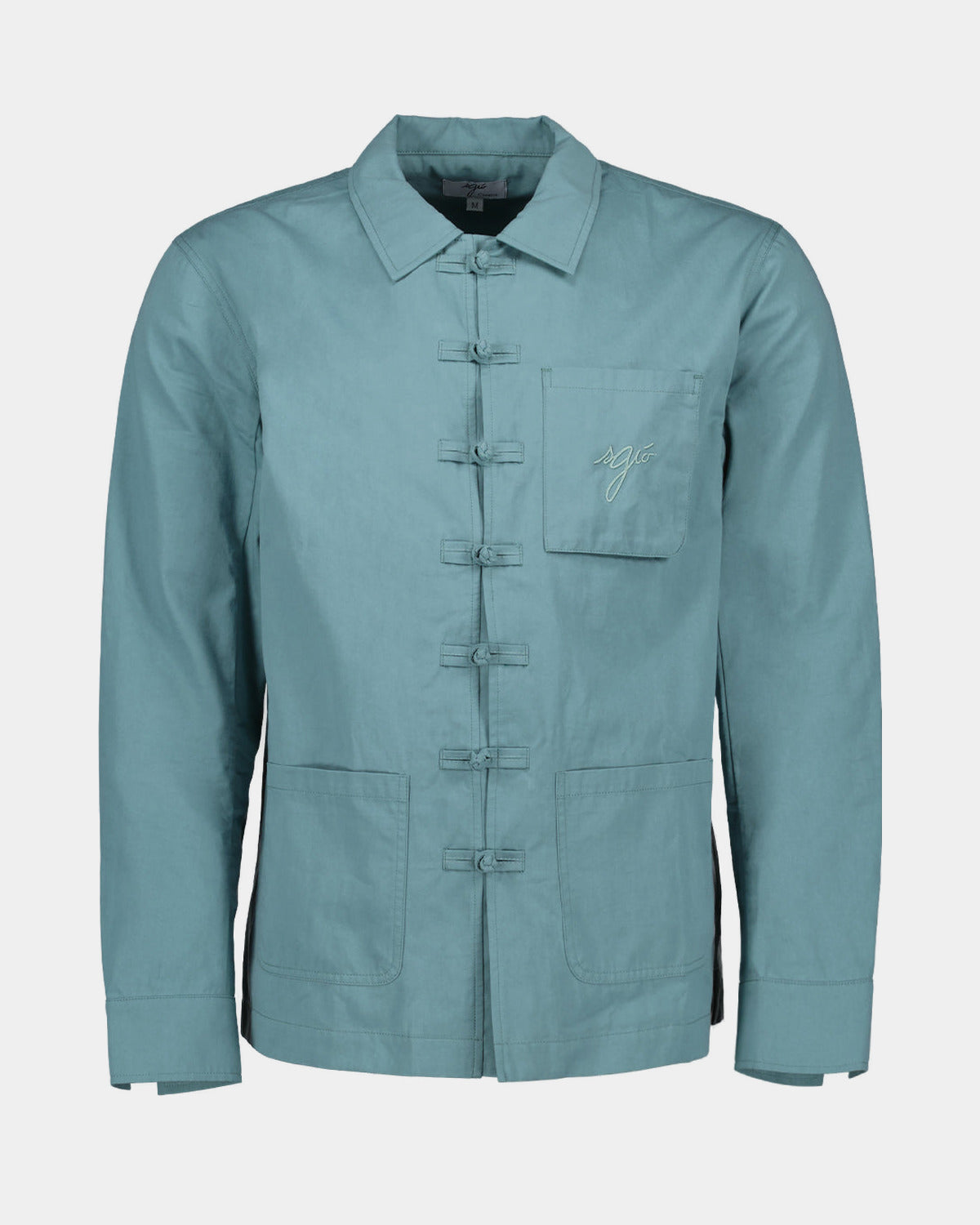 Bleu de chine turquoise SGIÒ, vue de face sur fond clair