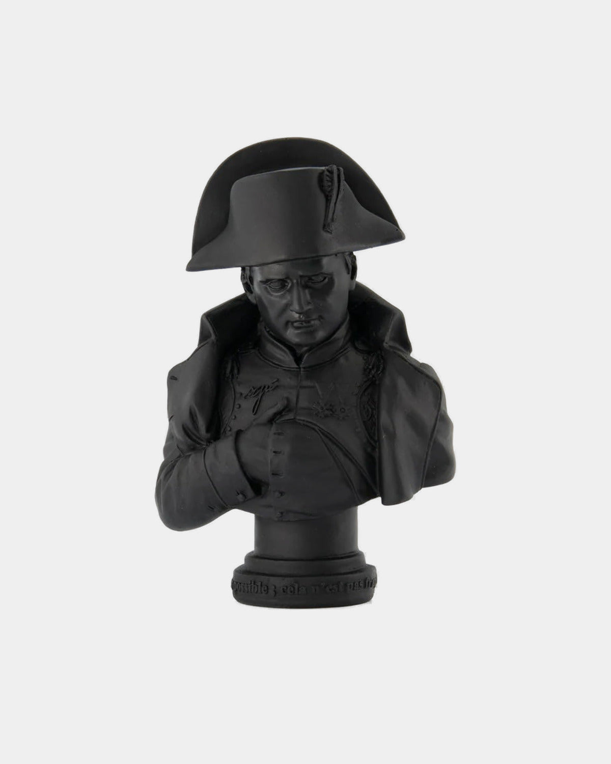 BUSTE NAPOLEON NOIR, vue de face sur fond clair