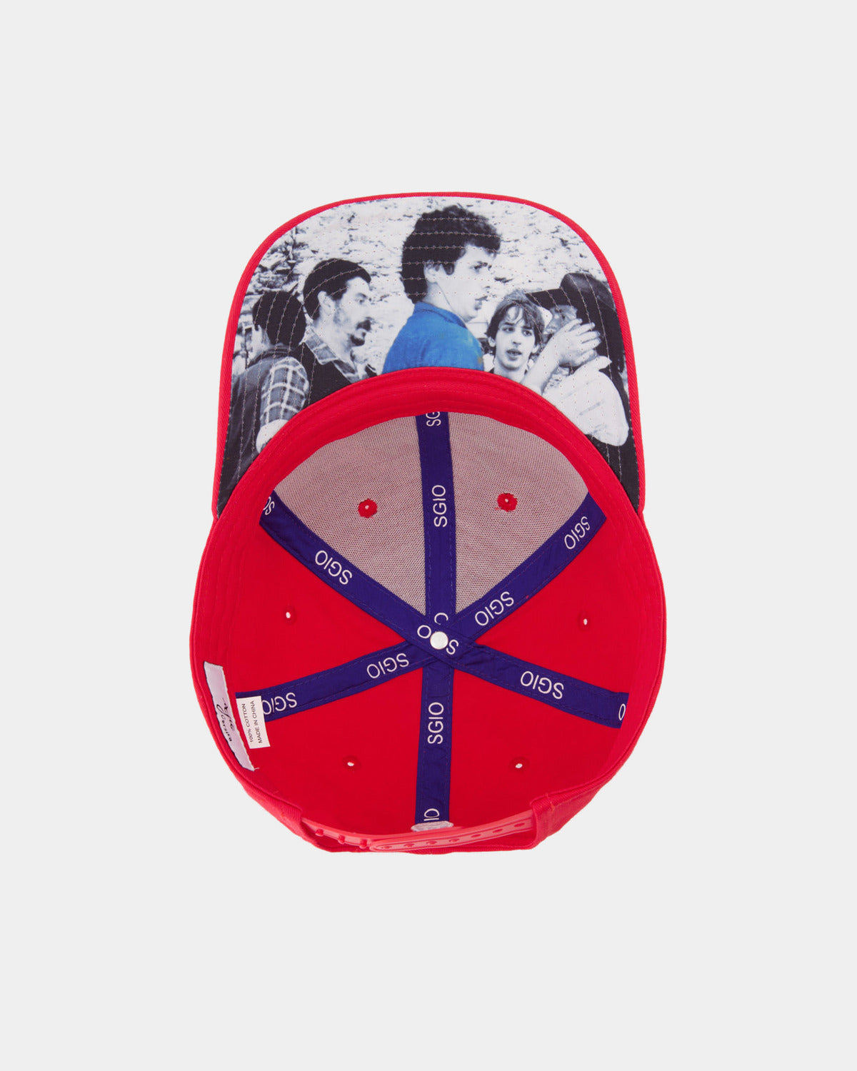 CASQUETTE ROUGE COTON SGIO, autre vue