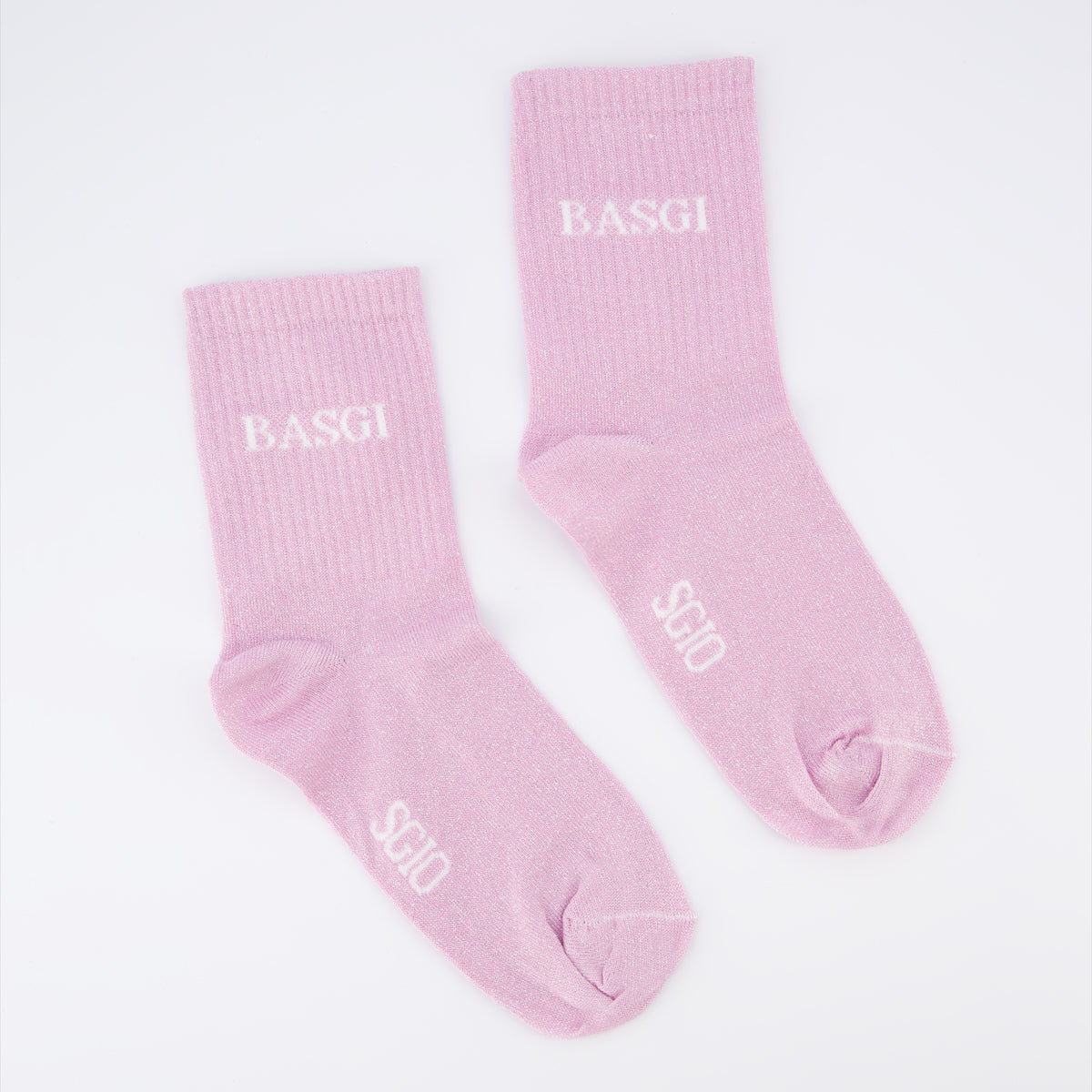 Chaussettes roses paillettes BASGI