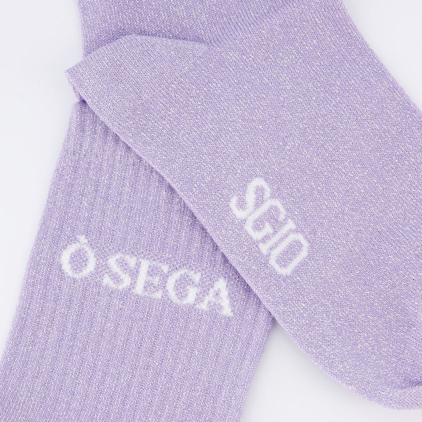 Chaussette paillette violette O SEGA