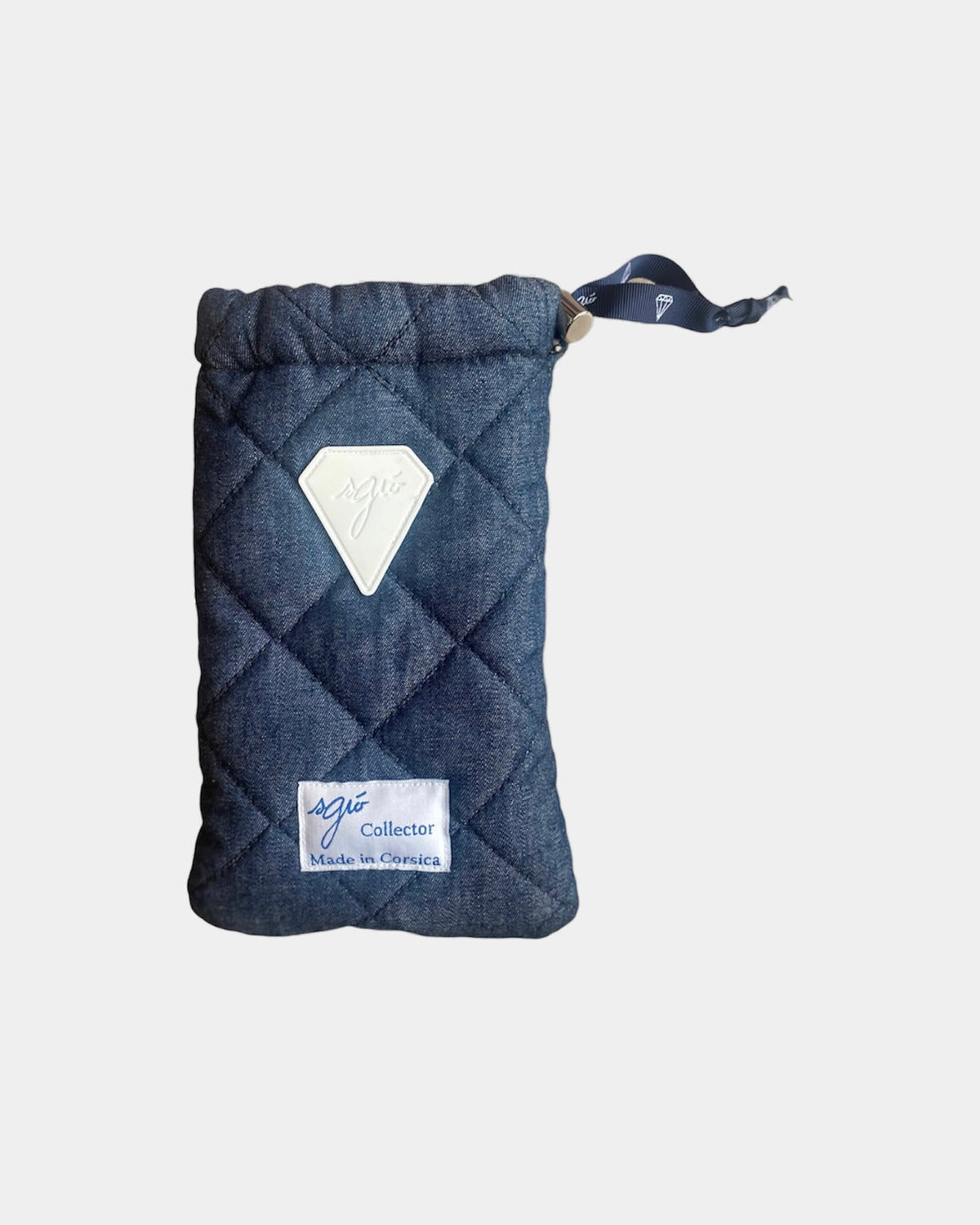 Pochette lunettes, vue de face sur fond clair