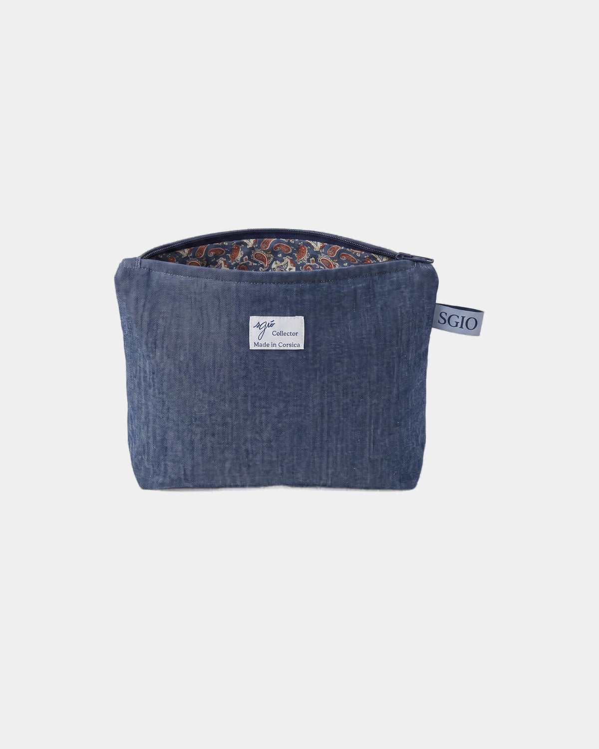 POCHETTE MADE IN CORSICA, vue de face sur fond clair