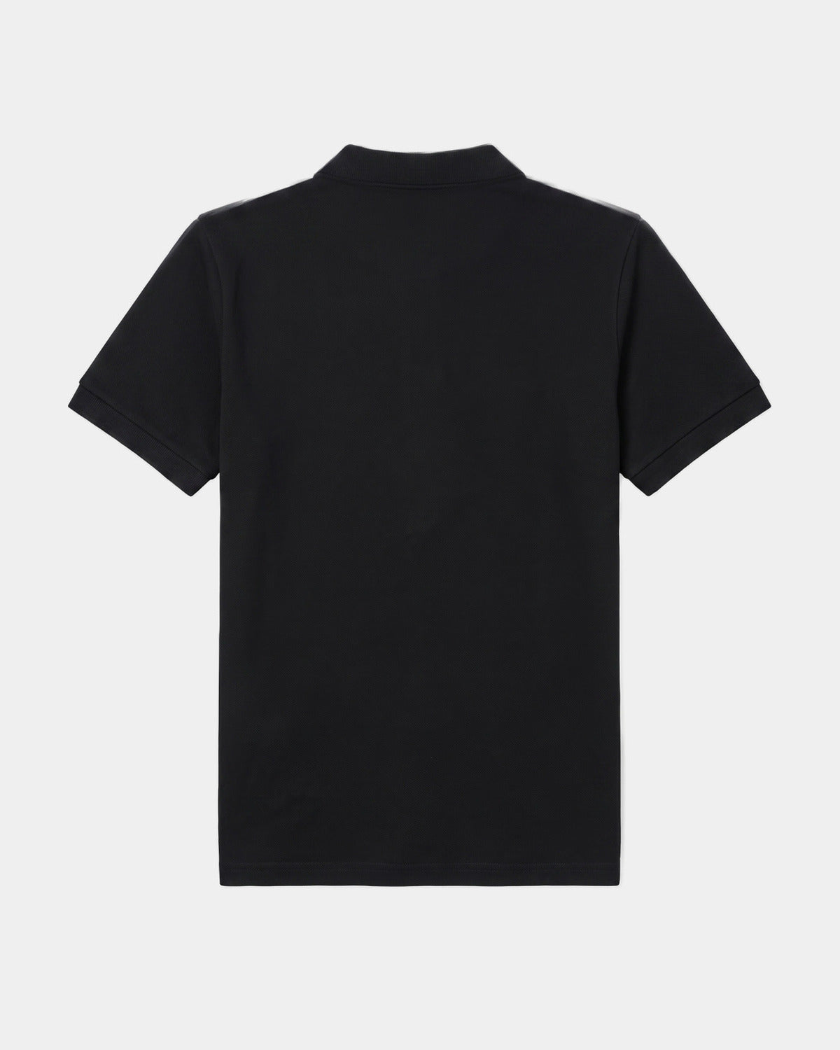 POLO COTON CLASSIQUE NOIR, vue de dos sur fond clair