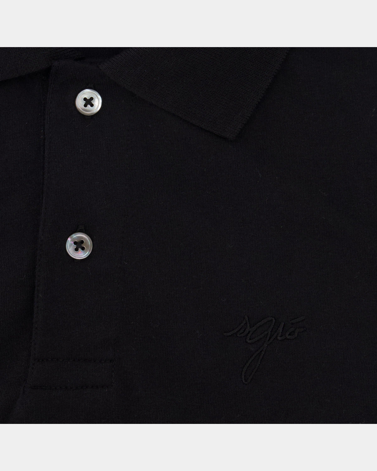 POLO COTON CLASSIQUE NOIR, autre vue