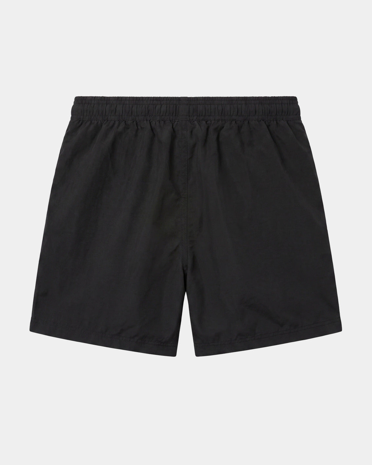SHORT DE BAIN NOIR, vue de dos sur fond clair
