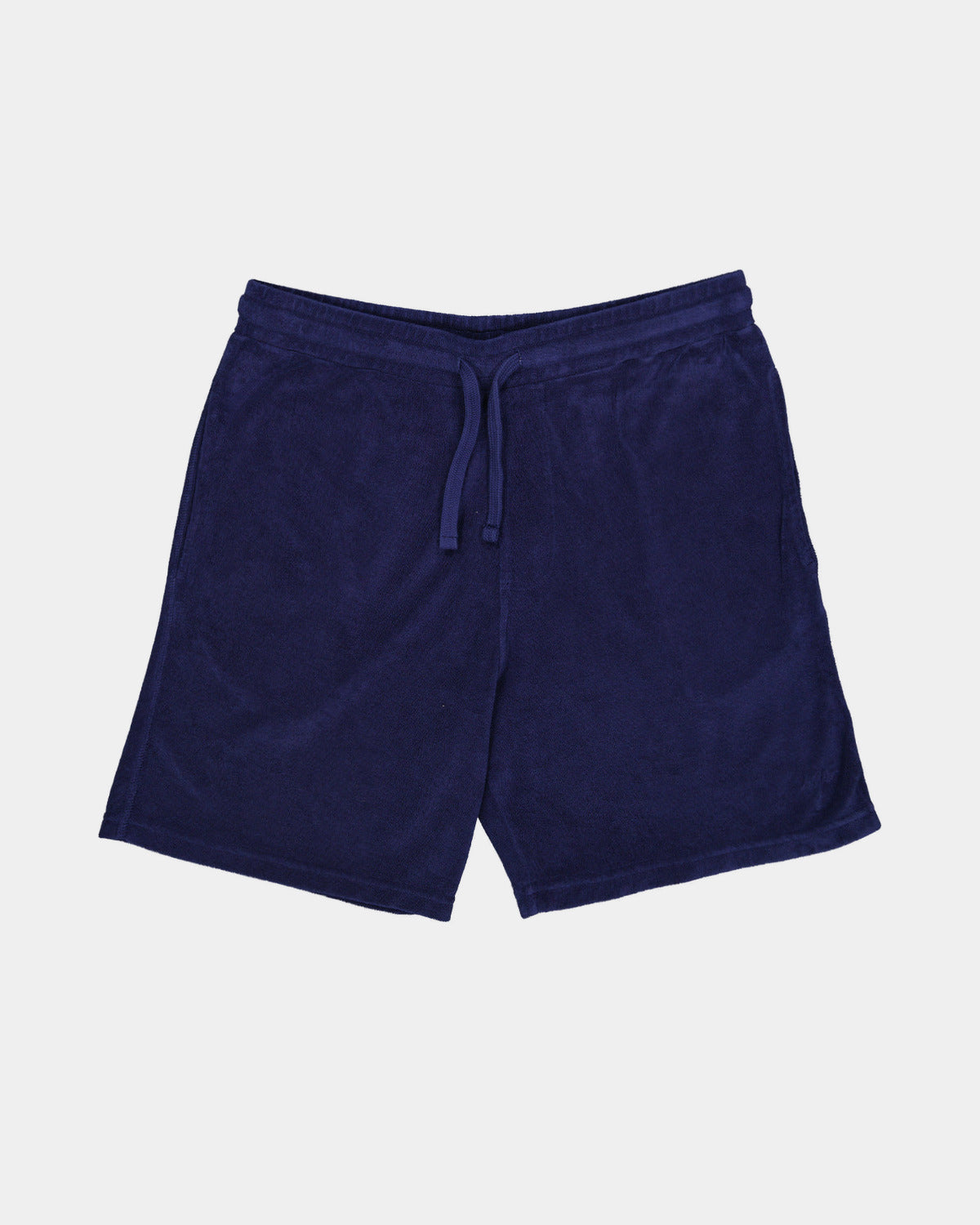 SHORT PAUL EPONGE BLEU MARINE, vue de face sur fond clair