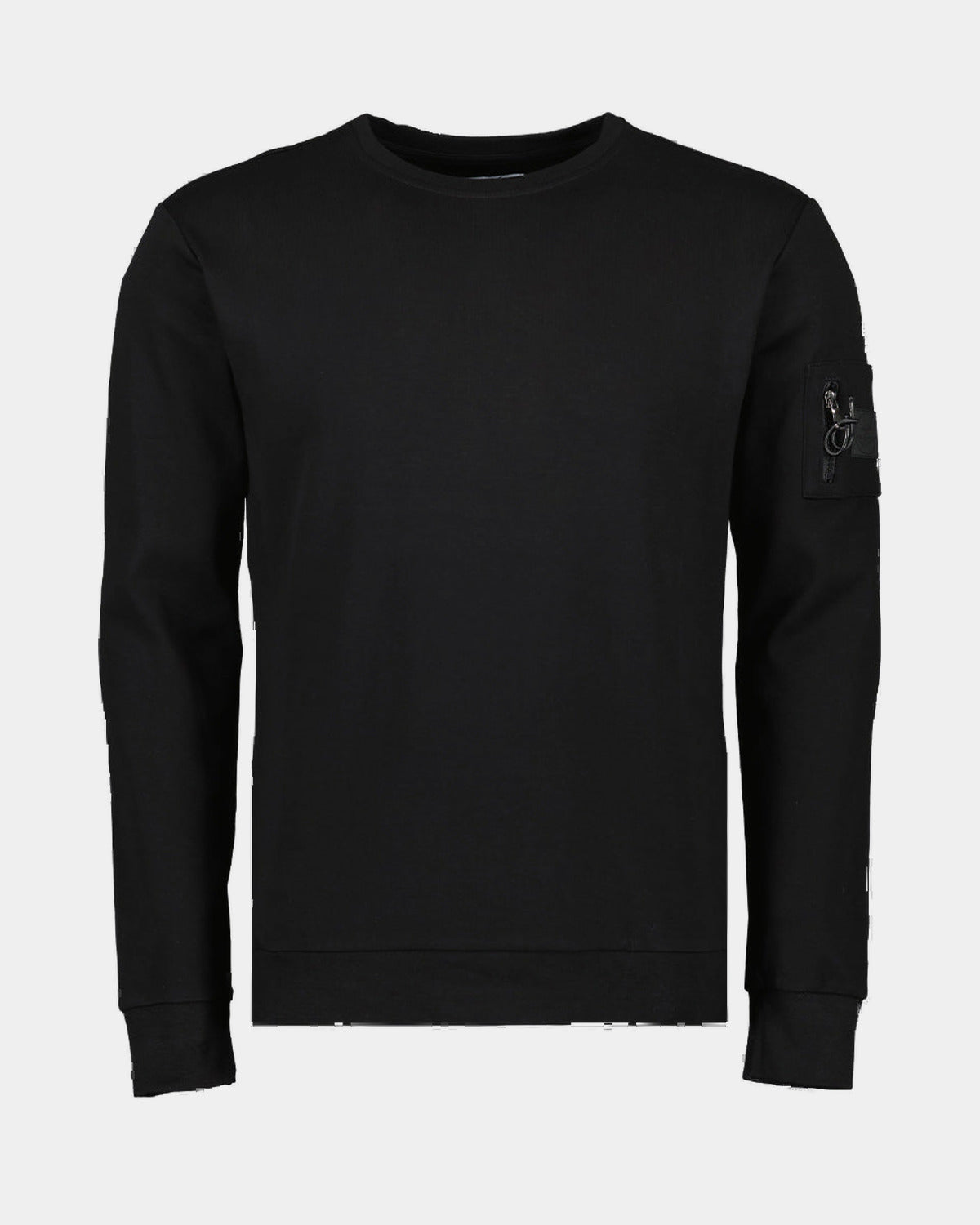 Sweat Ange Noir, vue de face sur fond clair