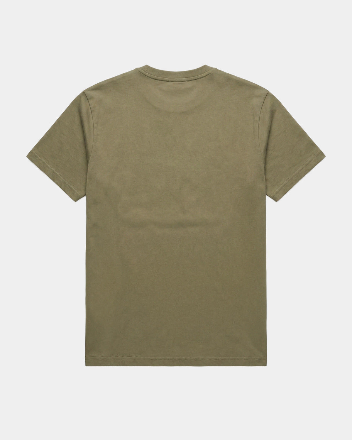 T-SHIRT CLASSIQUE KAKI, vue de dos sur fond clair
